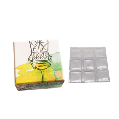 플라스틱 명확한 안을 가진 Kraft 종이상자 초콜렛 선물 포장 상자를 인쇄하는 9 PC