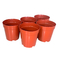 화분을 정원을 만들기 위한 빨간 라운드 플라스틱 화분 보육 학교 화분