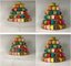 크리스마스 나무 6 층 마카롱을 패키징하는 쌓아 올릴 수 있는 플라스틱 마카롱은 서 있습니다