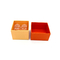 사랑스러운 오렌지색 크라프트 지 마카롱 패키징 박스 재활용할 수 있는 자외선 코팅 2 PC