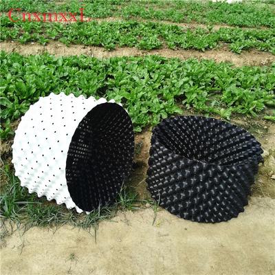버킷을 잘라내는 뿌리 성장 백색 0.9 밀리미터 HDPE 가소성 공기 포트 온실 공기