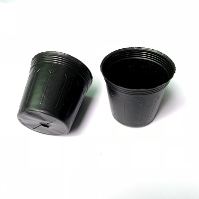 겨울 PE 검은색 3 갤론 식물 냄비 23cm 높이 깊은 보육 냄비
