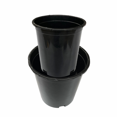 내구성 큰 165mm 지름 하드 플라스틱 꽃 냄비 17cm 높이