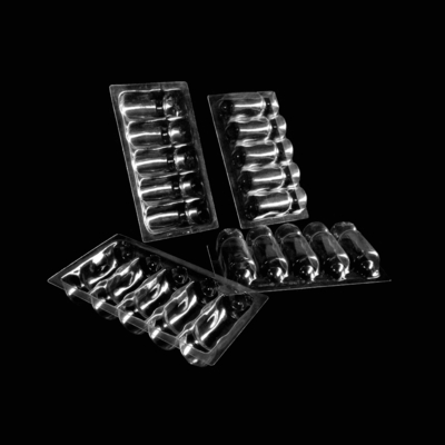 사용자 지정 투명한 플라스틱 Ampoule 트레이 PVC PET PETG ESD에서 블러스터 포장