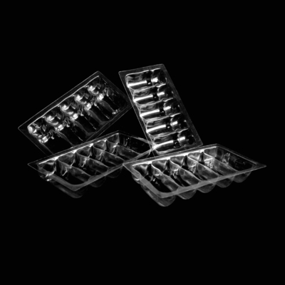 사용자 지정 투명한 플라스틱 Ampoule 트레이 PVC PET PETG ESD에서 블러스터 포장