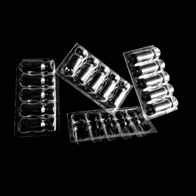 사용자 지정 투명한 플라스틱 Ampoule 트레이 PVC PET PETG ESD에서 블러스터 포장