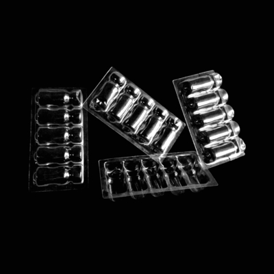 사용자 지정 투명한 플라스틱 Ampoule 트레이 PVC PET PETG ESD에서 블러스터 포장