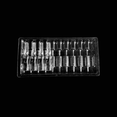 사용자 지정 투명한 플라스틱 Ampoule 트레이 PVC PET PETG ESD에서 블러스터 포장