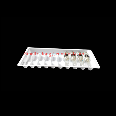 고품질 플라스틱 Ampoules 트레이 1ml 2ml 5ml 10ml 플라스틱 맑은 블러스터 포장 플라셔 트레이 상자