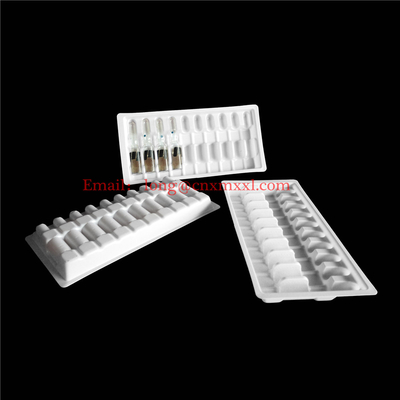 고품질 플라스틱 Ampoules 트레이 1ml 2ml 5ml 10ml 플라스틱 맑은 블러스터 포장 플라셔 트레이 상자