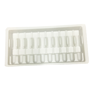백색 플라스틱 Ampoule 트레이 포장 10ml 유리 병 트레이 플라스틱 Ampoule 박스
