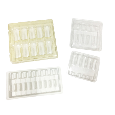 클램셸 블러스터 플라스틱 1ml 앰풀 삽입 포장 트레이 두께 100mm