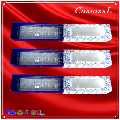 마카롱 조개껍데기 상자 마카롱 플라스틱 용기 투명 마카롱 블리스터 상자 마카롱 트레이