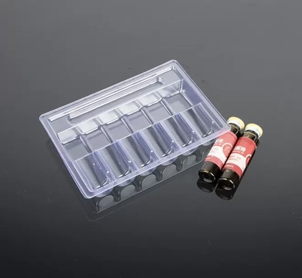 10ml 구강 액체 Ampoule 트레이 PET 투명 진공 트레이, 5개의 패키지, 10개의 패키지, 12개의 패키지