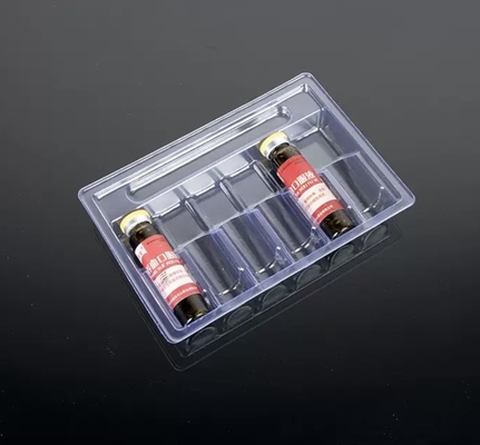 10ml 구강 액체 Ampoule 트레이 PET 투명 진공 트레이, 5개의 패키지, 10개의 패키지, 12개의 패키지