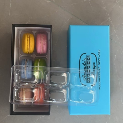 퀘어 케이크 포장 종이 상자 마카론 도넛 무스 디저트 베이킹 화이트 카드보드 종이 초콜릿 마카론 상자