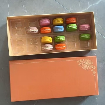 퀘어 케이크 포장 종이 상자 마카론 도넛 무스 디저트 베이킹 화이트 카드보드 종이 초콜릿 마카론 상자