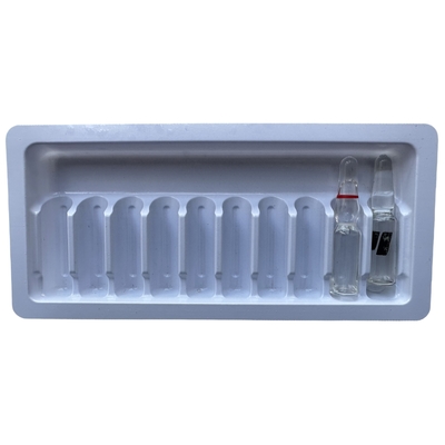 PET 블리스터 포장 트레이 1ml 2ml 물 주사 약 ampoule 트레이 사용자 정의