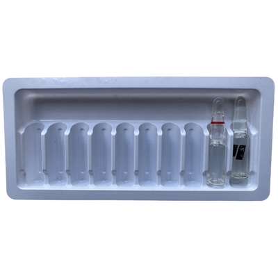 PET 블리스터 포장 트레이 1ml 2ml 물 주입 약품 앰풀 트레이 주문형 도매