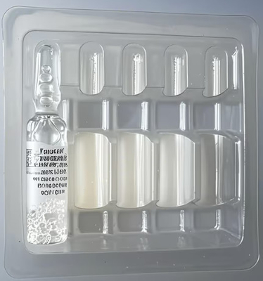 투명한 플라스틱 앰풀 앰풀 1 ml, 2 ml, 3 ml, 5 ml, 10 ml 플라스틱 투여 용 용품 트레이 블리스트는 사용자 정의 할 수 있습니다.