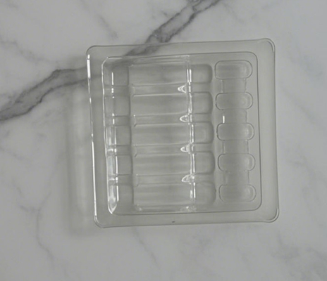 1ml Ampoule Blister Tray for Medicine Customized Dimensions and Sample Approval 의약품 패키지 상자 및 샘플 승인을 위한 1ml Ampoule Blister Tray