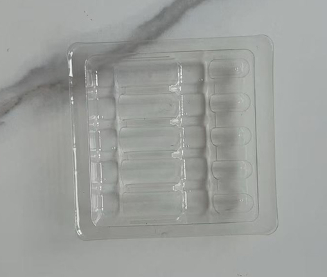 투명한 플라스틱 앰풀 앰풀 1 ml, 2 ml, 3 ml, 5 ml, 10 ml 플라스틱 투여 용 용품 트레이 블리스트는 사용자 정의 할 수 있습니다.