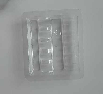 투명한 플라스틱 앰풀 앰풀 1 ml, 2 ml, 3 ml, 5 ml, 10 ml 플라스틱 투여 용 용품 트레이 블리스트는 사용자 정의 할 수 있습니다.