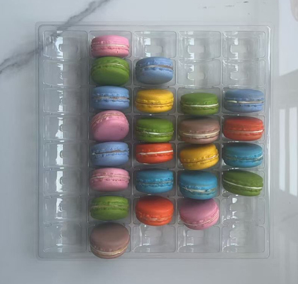 소매 마카론 상자 포장 12pcs 엠보스 인쇄 처리