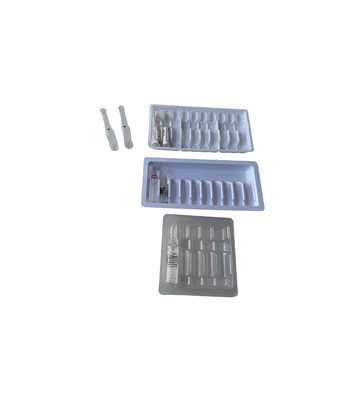 충격 방지 비 독성 1ml ~ 10ml PET 앰풀 물 주입 트레이