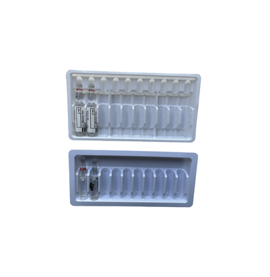 충격 방지 비 독성 1ml ~ 10ml PET 앰풀 물 주입 트레이