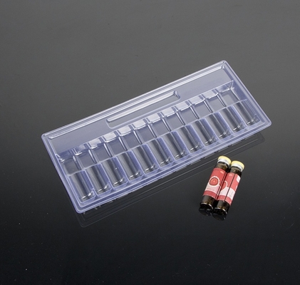 맞춤형 PET 앰풀 트레이 1ml~10ml PET 앰풀 물 주입 트레이