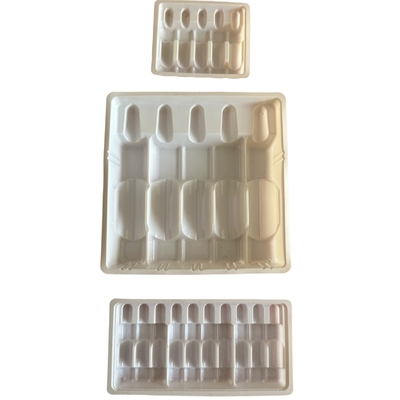 맞춤형 도매 약품 Ampoule 트레이 1ml 2ml 5ml 10m 물 주입 PET Ampoule 트레이