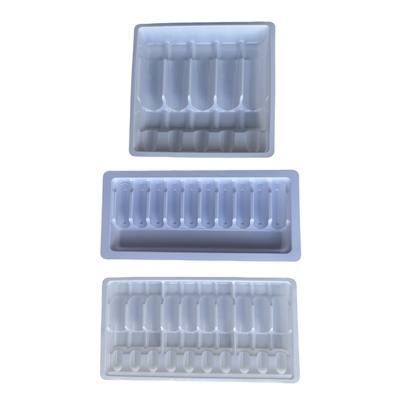맞춤형 도매 약품 Ampoule 트레이 1ml 2ml 5ml 10m 물 주입 PET Ampoule 트레이
