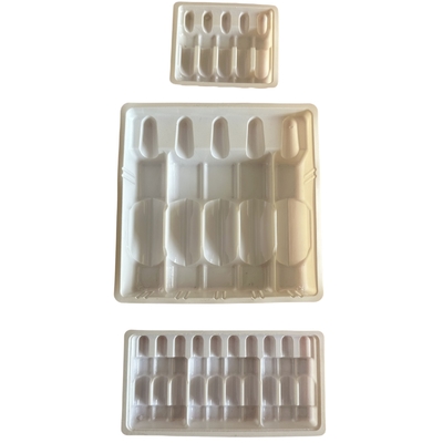 맞춤형 약품 앰풀 트레이 1ml 2ml 5ml 10m 물 주입 PET 앰풀 트레이