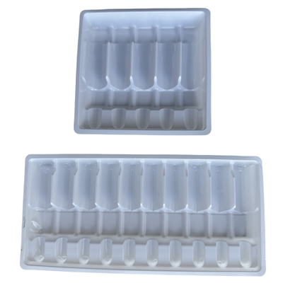 의약품 PET 앰풀 트레이 사용자 정의 1ml 2ml 5ml 10m 물 주입 PET 앰풀 트레이 유통 사용자 정의