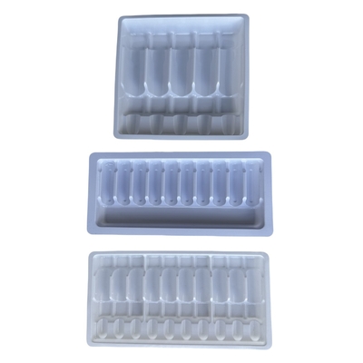 의약품 PET 앰풀 트레이 사용자 정의 1ml 2ml 5ml 10m 물 주입 PET 앰풀 트레이 유통 사용자 정의