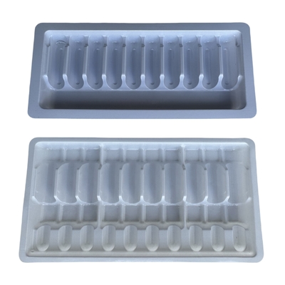 의약품 PET 앰풀 트레이 사용자 정의 1ml 2ml 5ml 10m 물 주입 PET 앰풀 트레이 유통 사용자 정의