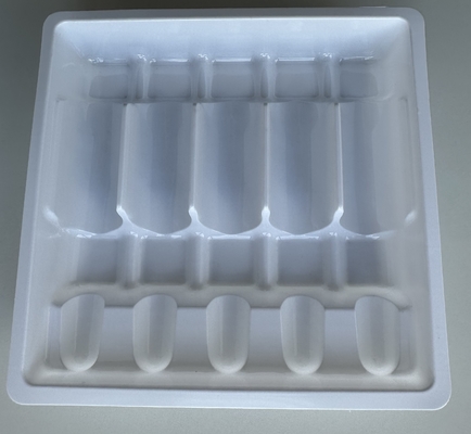 의약품 PET 앰풀 트레이 사용자 정의 1ml 2ml 5ml 10m 물 주입 앰풀 트레이 PET 진공 형성 트레이 사용자 정의