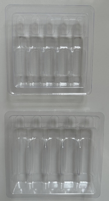 PET 폴리에틸렌 테레프탈레이트 앰풀 트레이 커스터마이징 소매 1ml 2ml 5ml 10ml 물 주입 앰풀 트레이 커스터마이징