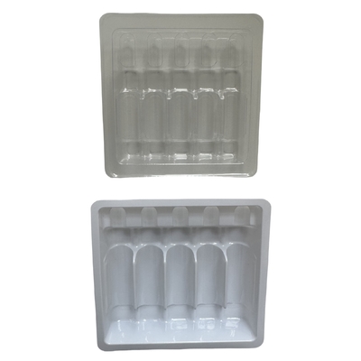 PET 폴리에틸렌 테레프탈레이트 앰풀 트레이 맞춤형 소매 1ml 2ml 5ml 10ml 물 주입 앰풀 트레이 맞춤형 포장