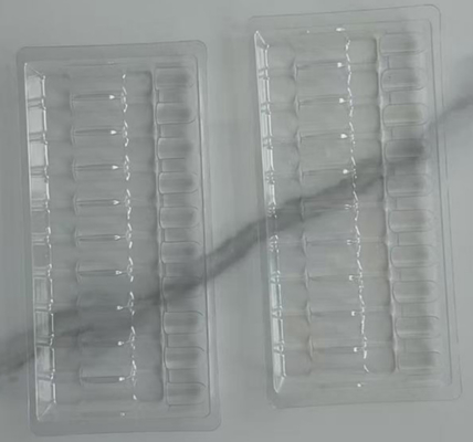 물 가벼운 바늘 유리 병 블리스터 포장 Xieling 병 플라스틱 내부 냉동 분말 주사 트레이 구강 액체 앰풀