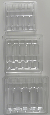 1ml 2ml 5ml 10ml PET 앰풀 트레이 물 주입 앰풀 포장 트레이 사용자 정의