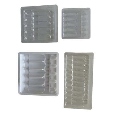 1ml 2ml 5ml 10ml PET 앰풀 트레이 물 주입 앰풀 포장 트레이 사용자 정의