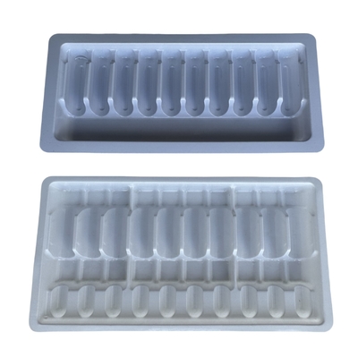 1ml 2ml 5ml 10ml PET 앰풀 트레이 물 주입 앰풀 포장 트레이 사용자 정의