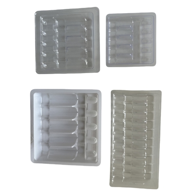 1ml 2ml 5ml 10ml PET 물 주입 앰풀 포장 트레이 진공 형성 포장 트레이 사용자 정의