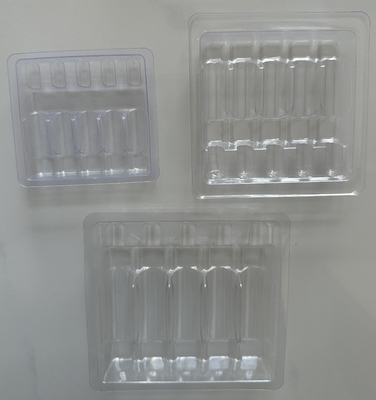 고품질 플라스틱 Ampoules 트레이 1ml 2ml 5ml 10ml 플라스틱 맑은 블러스터 포장 플라셔 트레이 상자