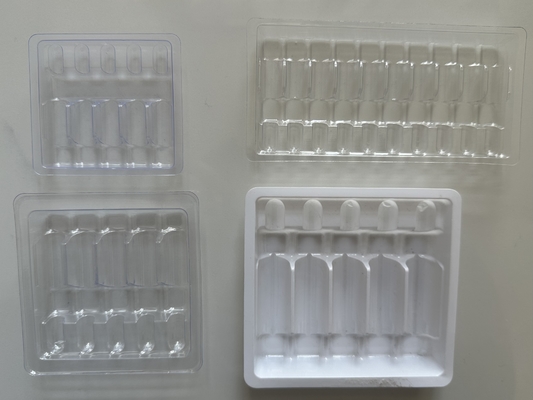 약품 물 주입용 1ml 2ml 5ml 10ml PET 앰풀 트레이 사용자 정의