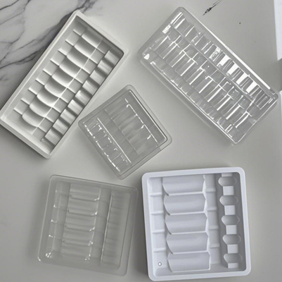 맑은 PVC PET PP 클램 셸 포장 플라스틱 블러스터 앰풀 트레이