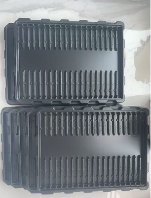 친환경 직사각형 ESD IC 추출 트레이, 4인치 칩 크리스탈 PS 트레이