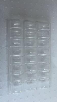 25구 마카롱 포장 트레이 (식품 등급 PET 0.55mm 두께, 재사용 가능 디자인)